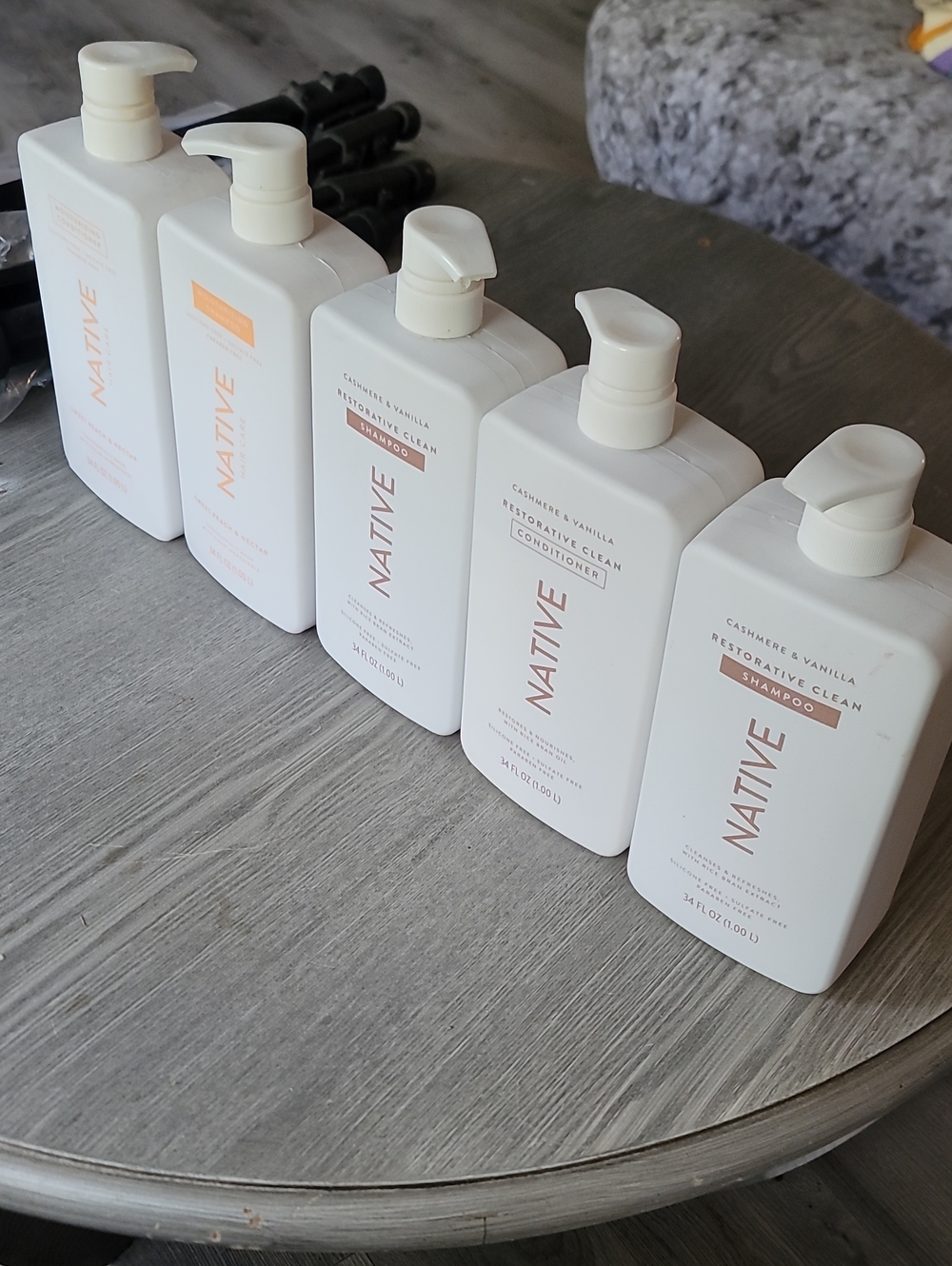Native 34 Ounce  Conditioner & Shampoo Lot Of 5!  XL Size!